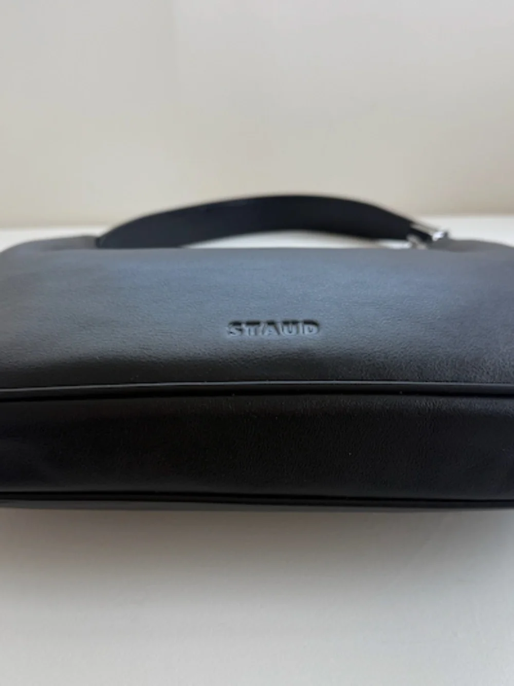 NWOT STAUD “Sylvie” Shoulder Bag Black Calf Leather - Picture 8 of 9